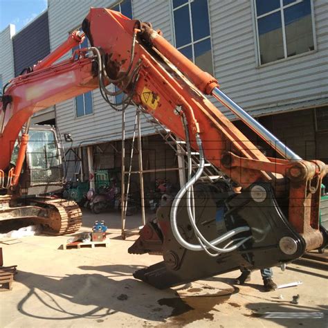 mini excavator shear attachments|excavator demolition shear.